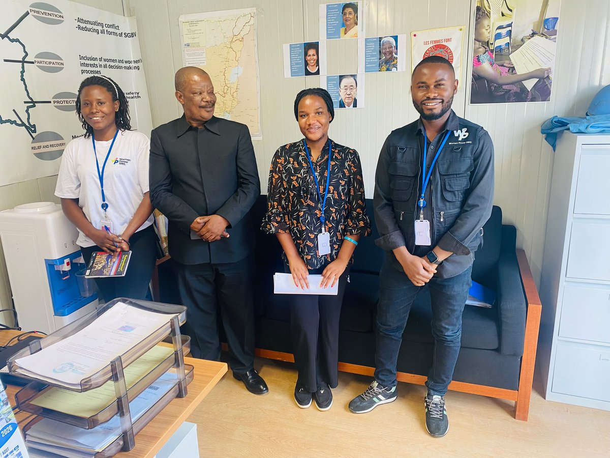 womanpowerdrc's tweet photo. À Beni, woman power a échangé avec la Section Genre de la @MONUSCO sur sa mission, approches et domaines d’intervention. 
Une rencontre qui ouvre des perspectives de collaboration et de synergie pour renforcer l’action en faveur des femmes et des filles dans le grand-Nord.🤝🙌🏻 https://t.co/084BUeHt4Y