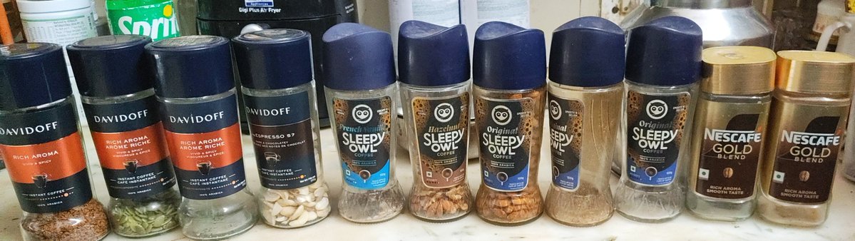atechletic's tweet photo. Mom is utilising all empty coffee jars very well :) https://t.co/Jm45kGNwgQ