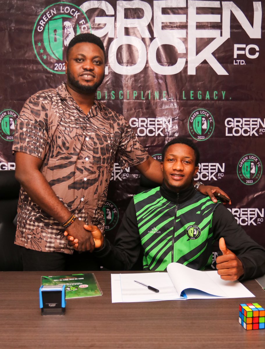 GreenLockFC's tweet photo. OFFICIAL: Welcome to Green Lock FC, Joseph
#GreenLockFC https://t.co/cxZlebtDvo