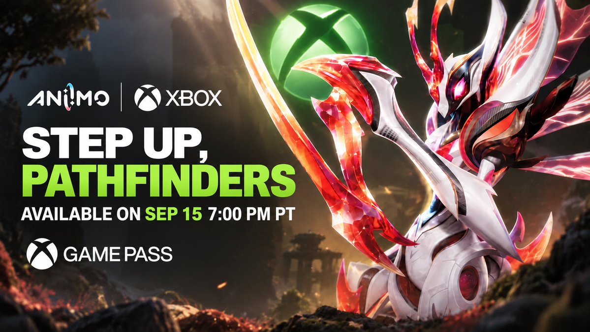 AniimoIntel's tweet photo. Xbox players are getting a little extra at launch 👀🎮

Aniimo hits Xbox on September 16, and Game Pass members will be able to claim an exclusive in-game Gift Pack ✨

Anyone starting on Xbox?

#Aniimo #AniimoGame #XboxGamePass https://t.co/rofnBORH1q