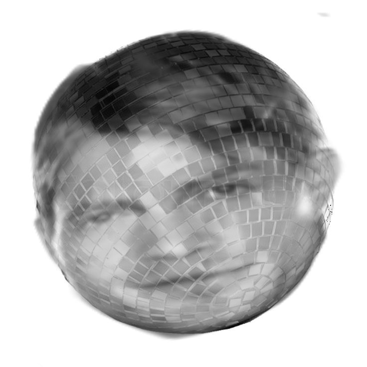 randomkinsella's tweet photo. wade kinsella as a mirrorball https://t.co/jDXho4bidC