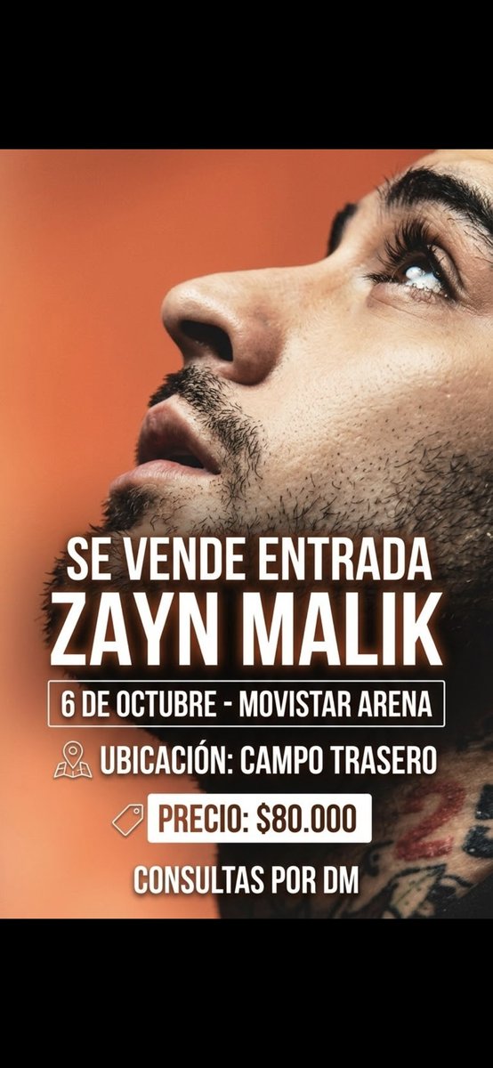 Maggiemae13_'s tweet photo. Vendo entrada, precio charlable ya que no voy por no poder viajar.

#zaynmalik #konnakoltour  #zaynargentina #zaynmovistararena https://t.co/W90FbFeNw5
