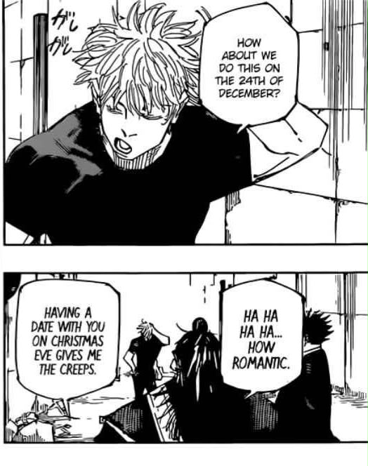 bunnyozr's tweet photo. Reminder Gojo got out of the prison realm and the first thing he does is teleporting from 8000m deep undersea to Kenjaku to get Geto’s body back &amp; mourn him, even though he has no idea how much time has passed or what happened when he was gone.

No wonder Kenjaku called him out. https://t.co/8wlBeTaSY0