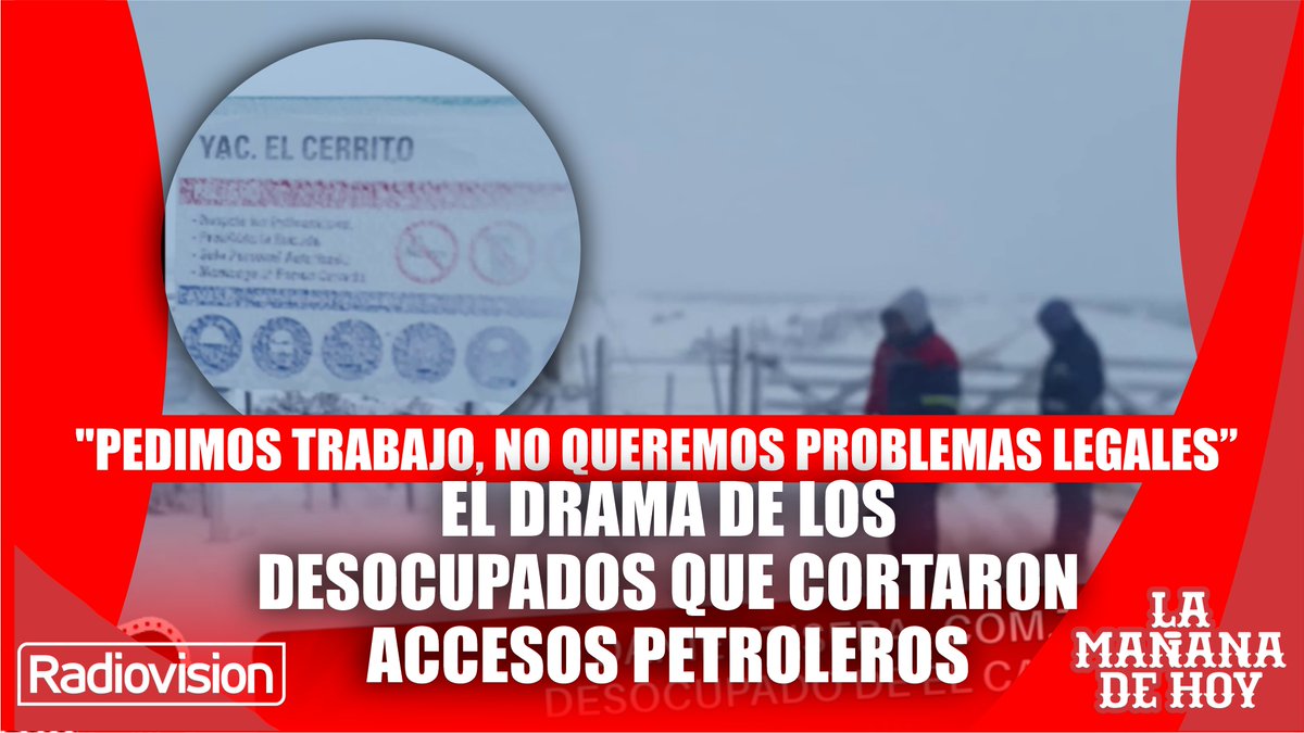 Radiovision995's tweet photo. Daniel, vocero del grupo de desocupados autoconvocados de El Calafate, detalló la medida de fuerza realizada en los ingresos a los yacimientos que opera CGC en la zona de Cerrito, camino a La Esperanza.
🔗https://t.co/NOapOjtzln https://t.co/hXQI2TSWFP
