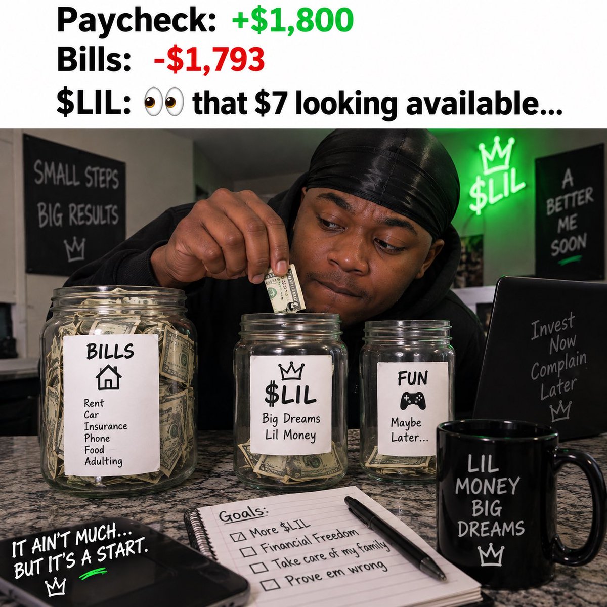 LilMoneySol's tweet photo. @0x_Pr0mise Lil money Here!!! Just starting our community check it out!! https://t.co/rDousXFB8J