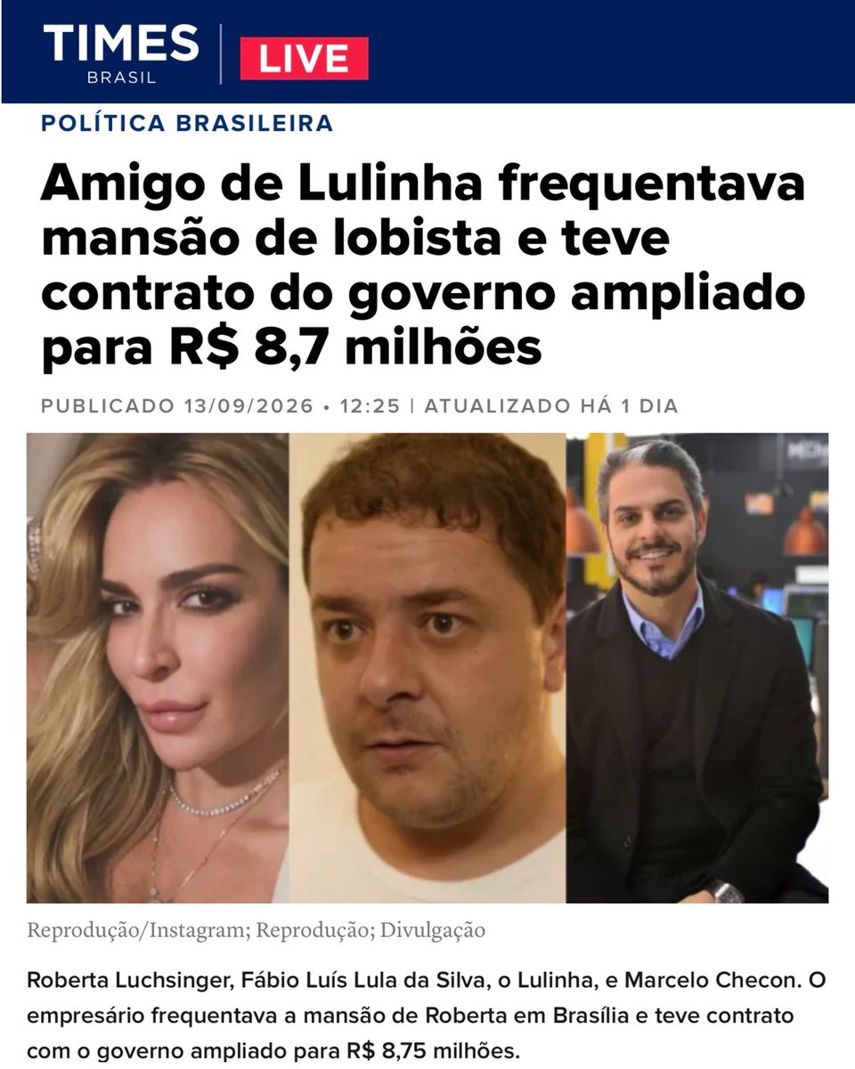 BolsonaroSP's tweet photo. Sabe por que você não ganha uns milhões? Porque você não é amigo do Lulinha, oras… https://t.co/YlpE4QWwN1