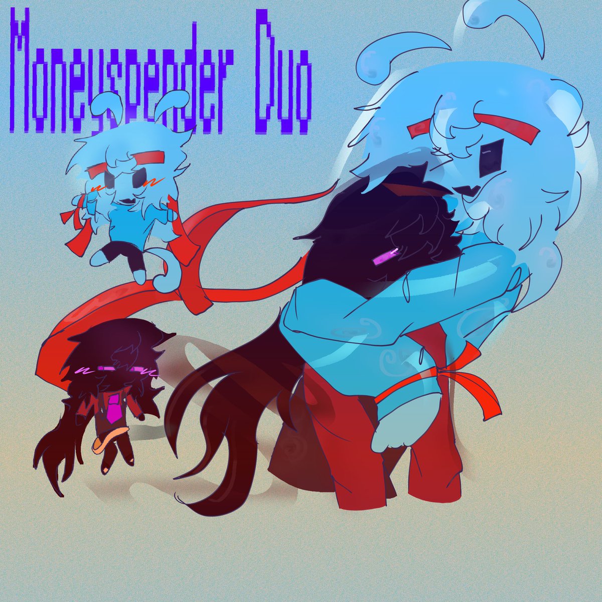 Noahiizz's tweet photo. Moneyspender duo(aka me and my partner). Ignore all the errors. #mc #oc https://t.co/8Xp5K1hm28