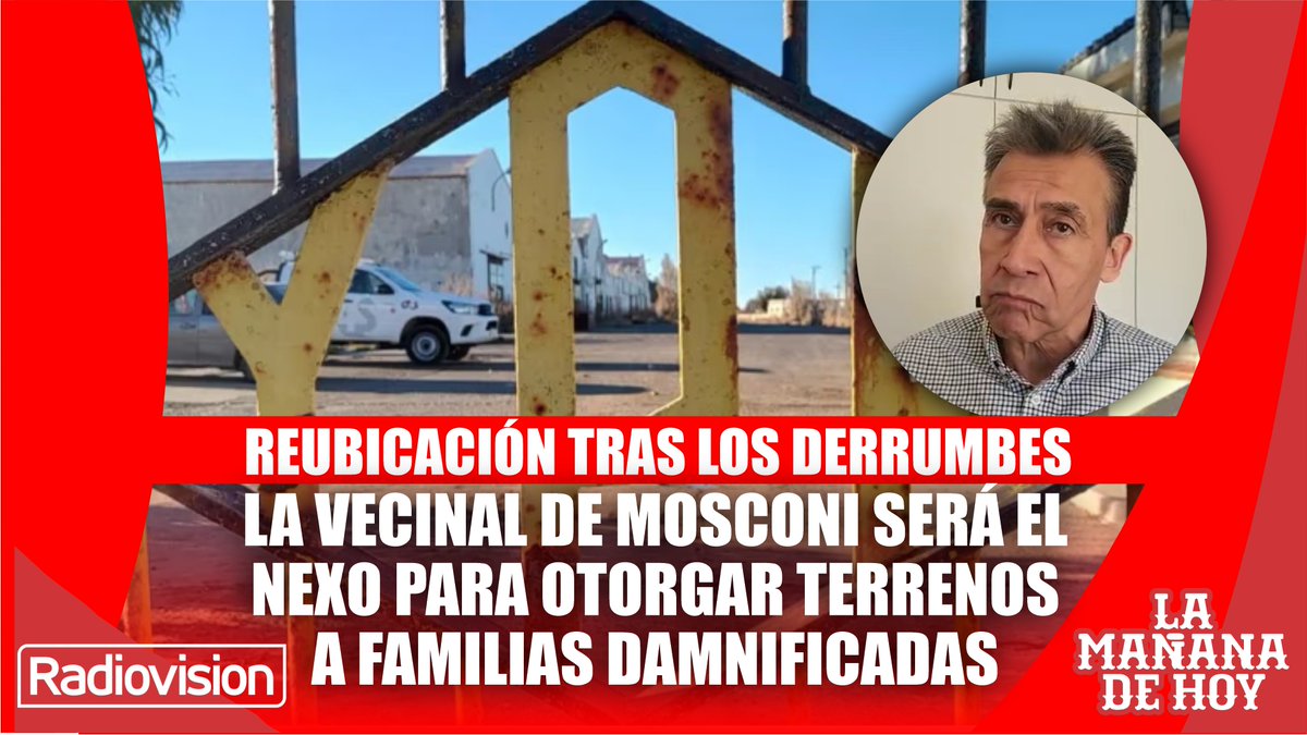 Radiovision995's tweet photo. El presidente de la As. Vec. del Barrio Gral Mosconi, Alfredo Gómez, brindó detalles sobre el proyecto impulsado por el Gobierno provincial para reubicar a las familias de Los Tilos, Marquesado y la Av. Fray Luis Beltrán.
🔗https://t.co/aR3FDNeicR https://t.co/NbGVYuRjV6