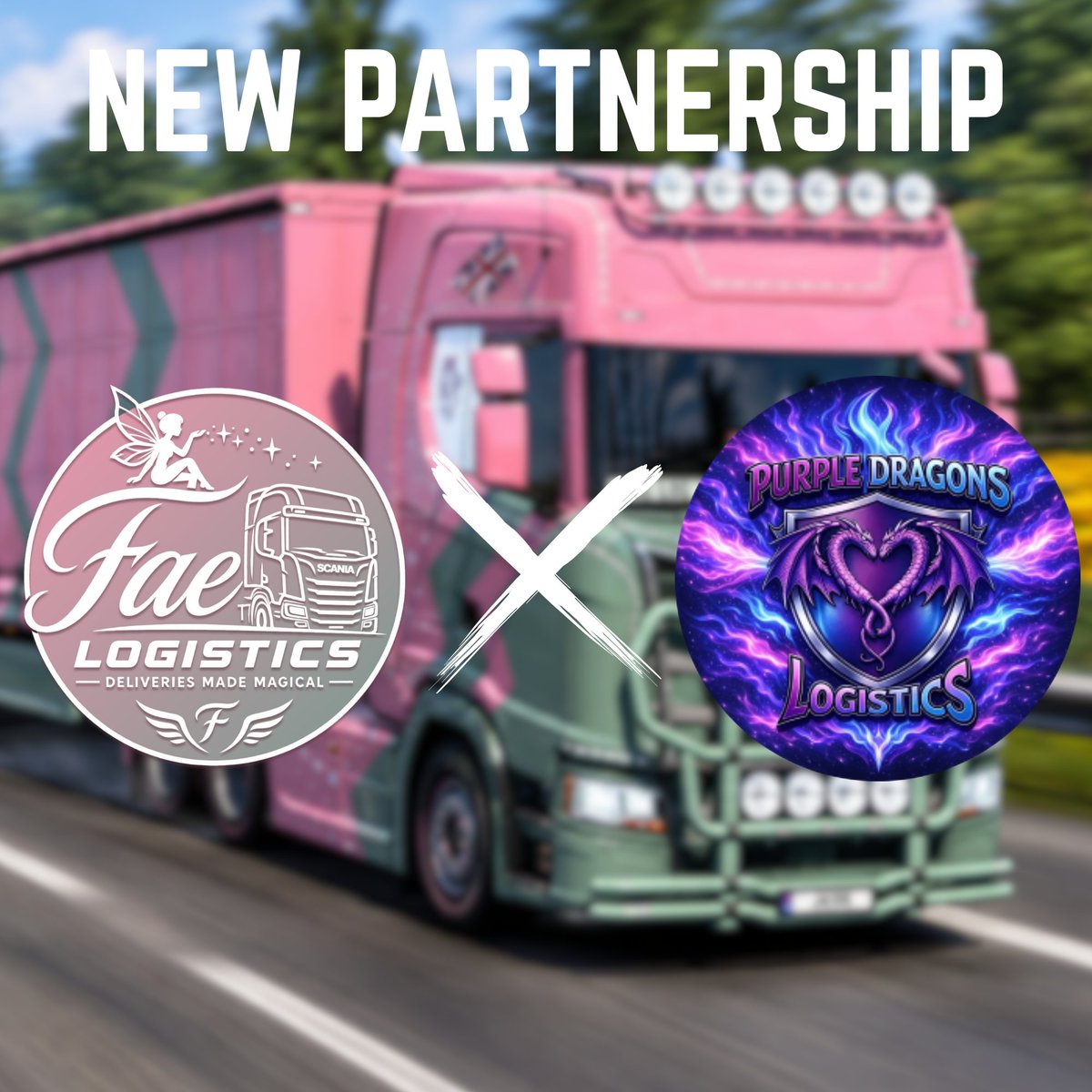 FaeLogistics's tweet photo. We are happy to announce that we have secured a partnership with JMAC Logistics and @PDLVTC ! Thank you for this opportunity! #ets2 #partnership #vtc #faelogistics #tmp https://t.co/tmtocxnBbT