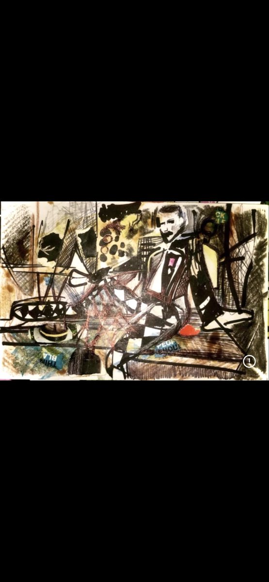 RosannaWright's tweet photo. 'Freddie Mercury; Living On My Own'

#IconArt

Repost - Mixed Media On File Card.

- Art By RoseJW 🌹🖤🎶 https://t.co/c8BM6UAbHa