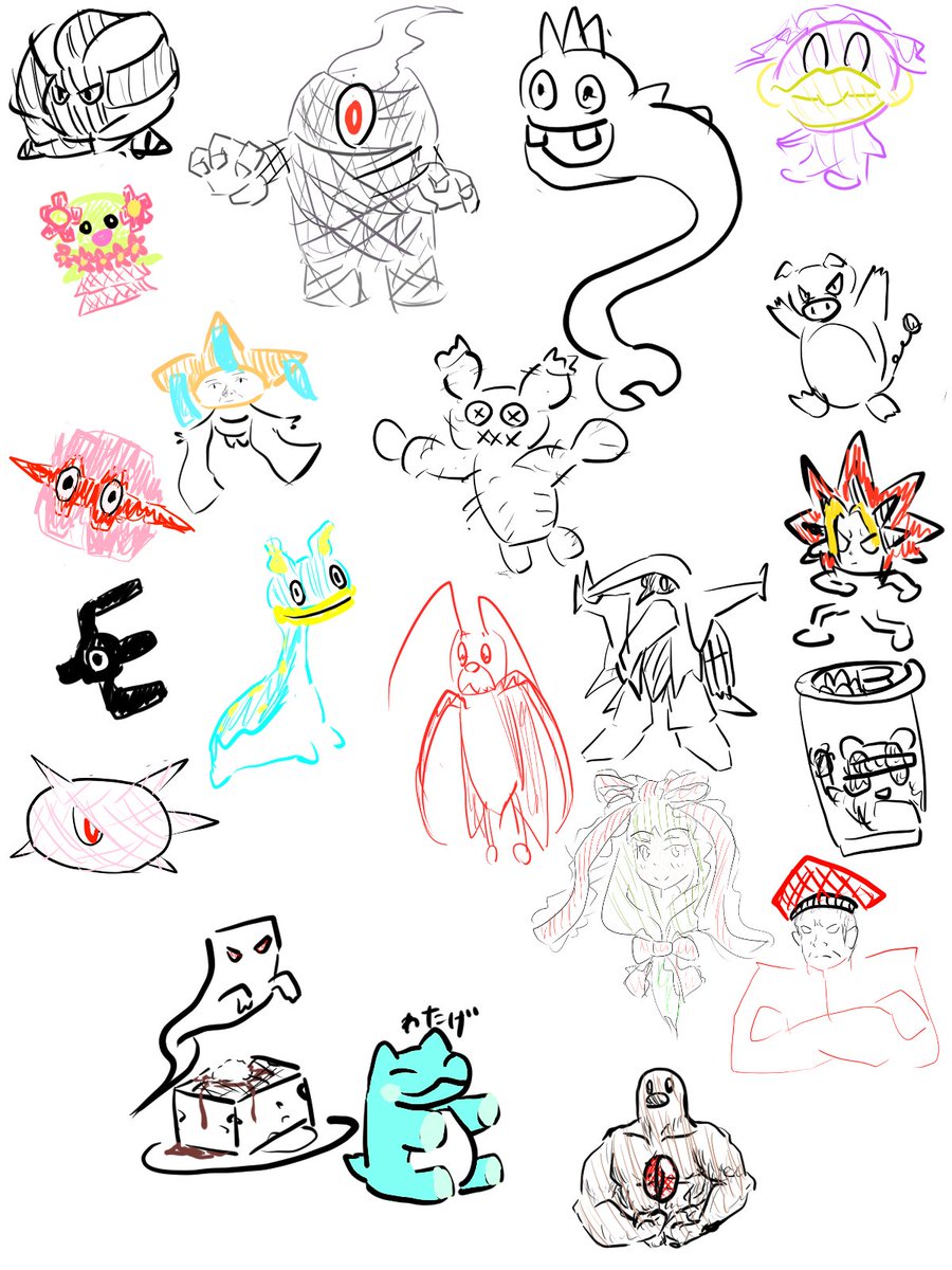 colorful_root's tweet photo. #うろ覚えポケモンお絵描きバトル https://t.co/N7sedERcyx
