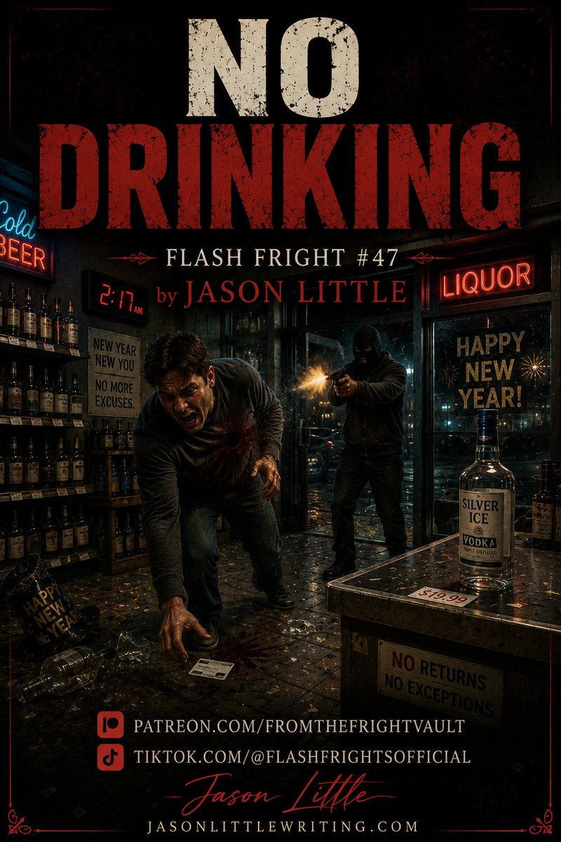 jasonlwriter's tweet photo. No Drinking | Flash Fright #47 

Dane swore he'd quit drinking.

He probably wishes he'd stuck to his plan. 

https://t.co/AyWugAlSkE

New Flash Frights every Friday.
Exclusive original horror stories only on https://t.co/julnEbvvN0 https://t.co/j082eYfoQ4