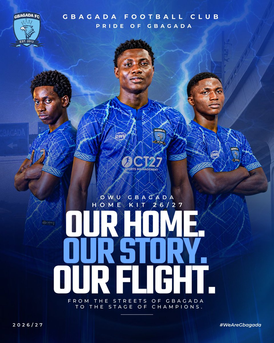 gbagadafc's tweet photo. Built from these streets.
The energy that connects us.
This is home.
Our flight starts here.

OWU x GBAGADA 

@Oct27SM | #OurFlight https://t.co/qh2crVBLi1