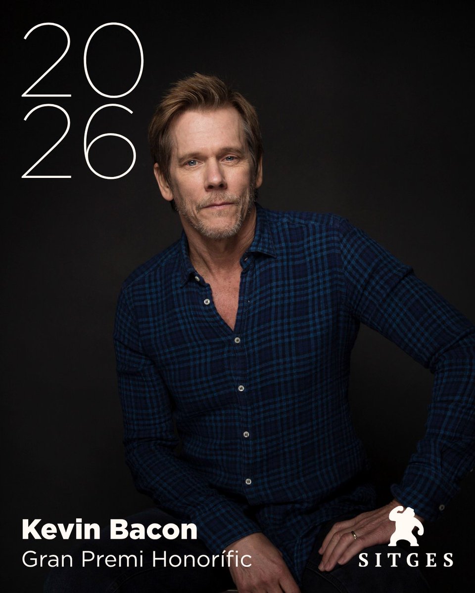 sitgesfestival's tweet photo. Ens complau anunciar que Kevin Bacon rebrà el Gran Premi Honorífic a la 59ª edició del Festival. https://t.co/cYx8FifVUU