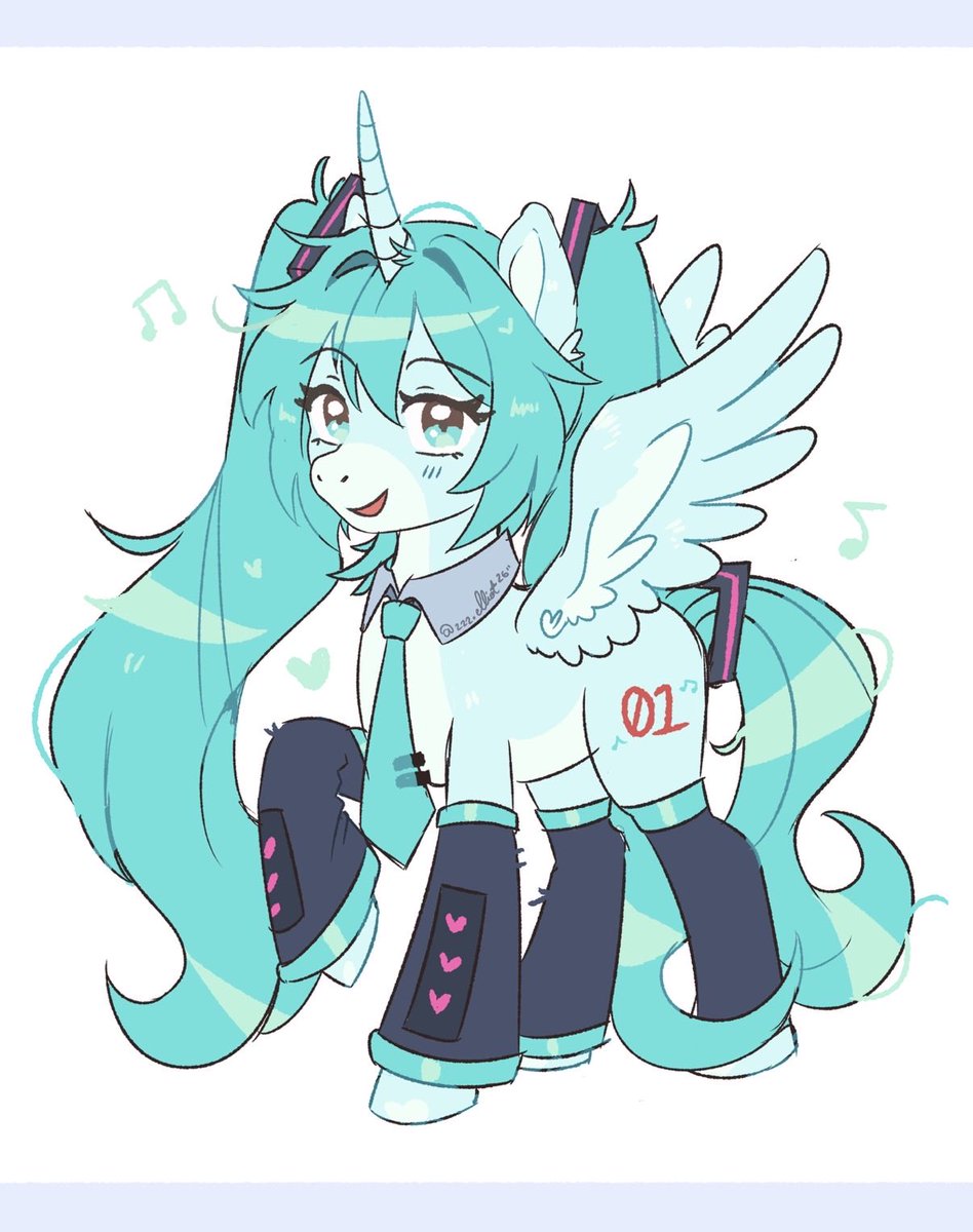 zzz_giragira's tweet photo. pony miku #初音ミク https://t.co/D2M7Stv86a