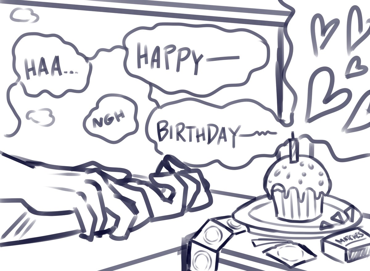 LeeAuddie's tweet photo. so he didn't bother lighting his birthday candle #matsunaka https://t.co/Nu27kuArmU