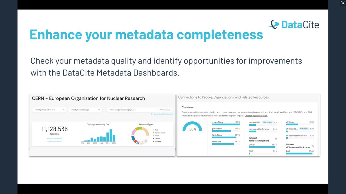 SomaliREN's tweet photo. We successfully hosted a webinar introducing the SomaliREN–DataCite Consortium and its benefits for Somali universities and research organisations.

The session featured insights from DataCite and SomaliREN, alongside a live demonstration of SORER and its DOI and ORCID capabilities.

#SomaliREN #DataCite #OpenScience