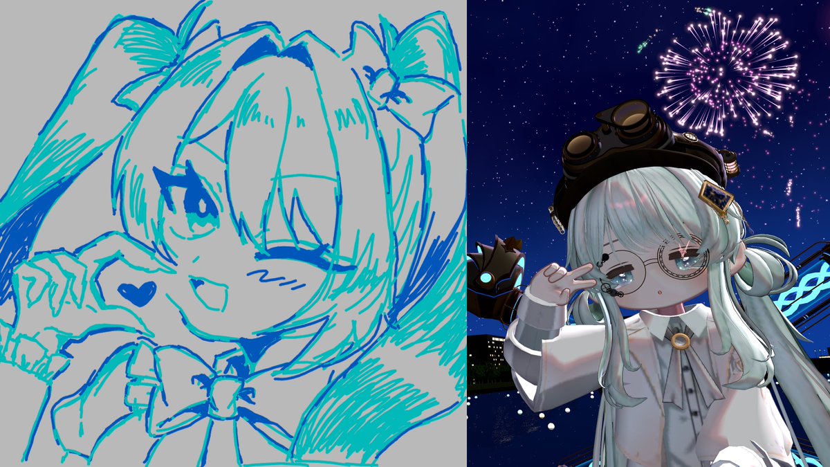 fam_chan_'s tweet photo. #VRCピアプロの壁 #初音ミク夜空 https://t.co/efZF2sHK42