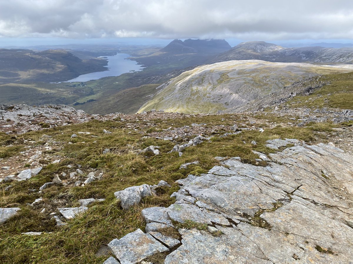 StrachanHazel's tweet photo. Sunday on Conival and Ben More Assynt. Mist cleared to reveal an amazing landscape of rock leading to the sea in the west. This is a special place!
#Assynt #Scotland #NWHighlands https://t.co/QsgveVPfzg