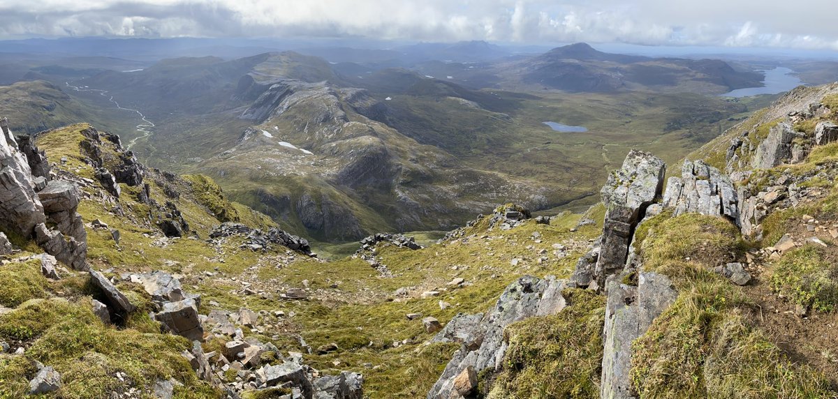 StrachanHazel's tweet photo. Sunday on Conival and Ben More Assynt. Mist cleared to reveal an amazing landscape of rock leading to the sea in the west. This is a special place!
#Assynt #Scotland #NWHighlands https://t.co/QsgveVPfzg