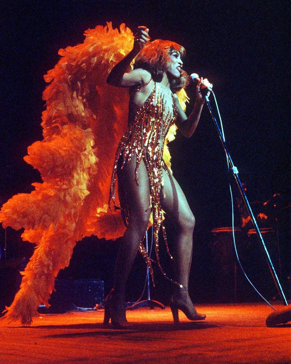 BeccaRBRoyalty's tweet photo. Thinking about Tina Turner in Bob Mackie’s legendary “Flame Dress,” designed in 1977. He didn’t just dress Tina, he amplified her power, and his genius and legacy will live on forever. Rest in Peace, Bob Mackie. 🕊️✨ https://t.co/33wmFAHvHy