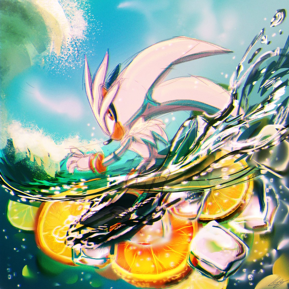 lemonade_pop's tweet photo. Juicy 

 #SilverTheHedgehog #sonicfanart https://t.co/sMX62PkTFE