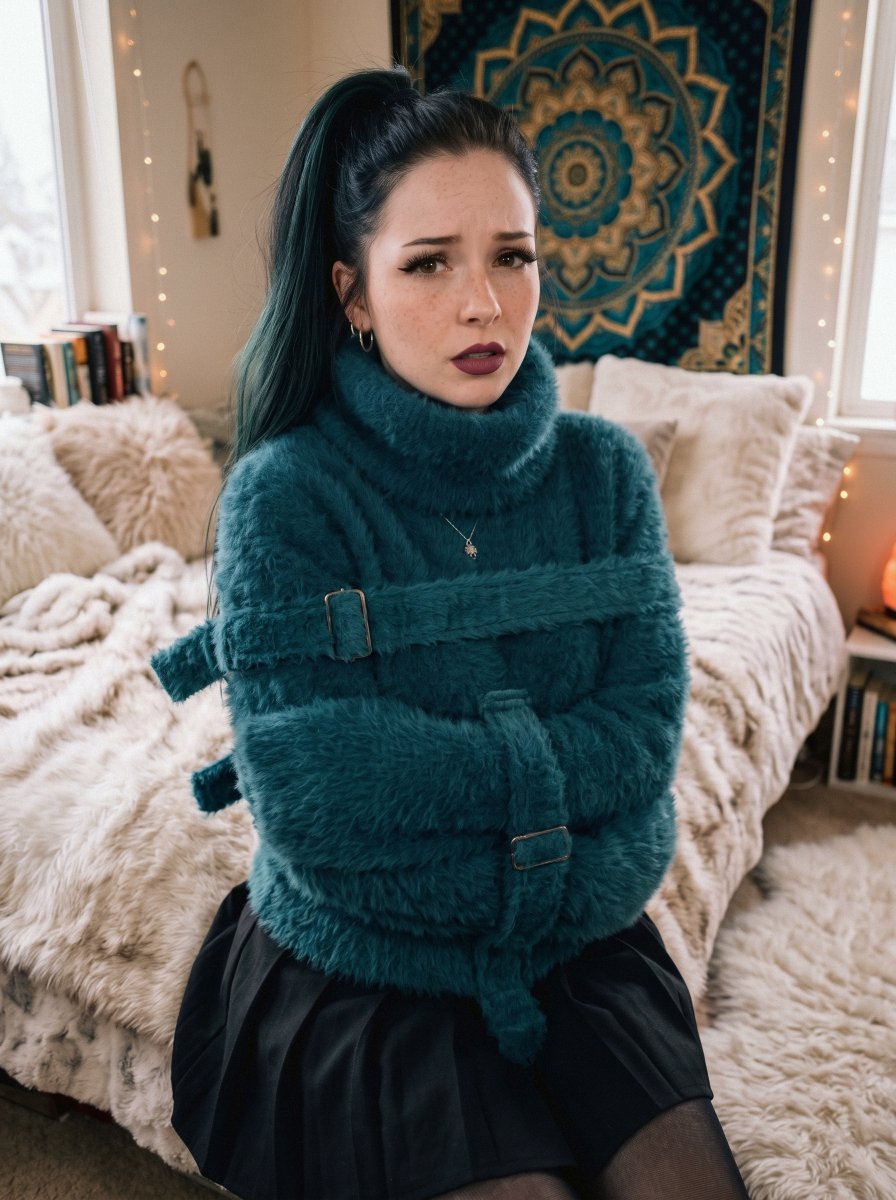AIdeaBound's tweet photo. Who wouldn't want a cozy new sweater-straitjacket for winter? https://t.co/HQbgk2dcvJ