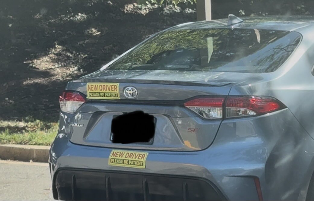 Wid_Lyman's tweet photo. Ever wondered about those “New Driver” “Student Driver” stickers?

We did too.

Stay tuned.

@BorderHawkNews https://t.co/duxFf88MQd
