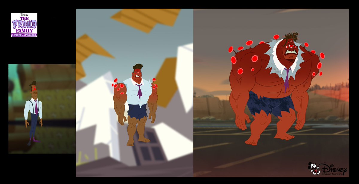mig_a_mac's tweet photo. The Proud Family: Louder and Prouder - Season 4 Episode 7: V is for Violence.
Coloring Oscar as a huge red monster was not in my bingo card. lol But it was fun! 👹
Art Director: @eastwoodwong
#ColorDesign #ProudFamily #Disney #DisneyTVA #DisneyArt #ProudFamilyLouderandProuder https://t.co/xdkQhmbrP1