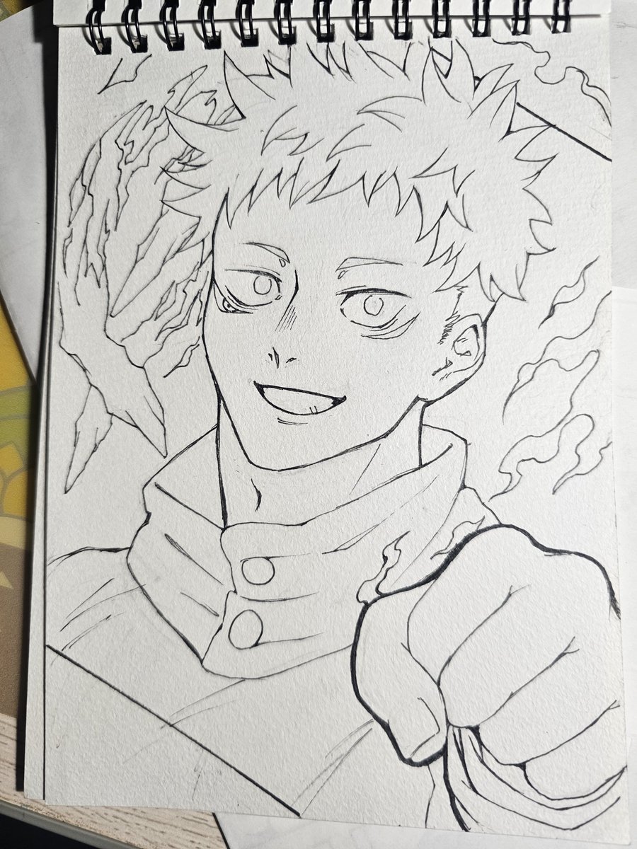 yue122's tweet photo. 下描きと線画 https://t.co/oQ3qCZpIHp