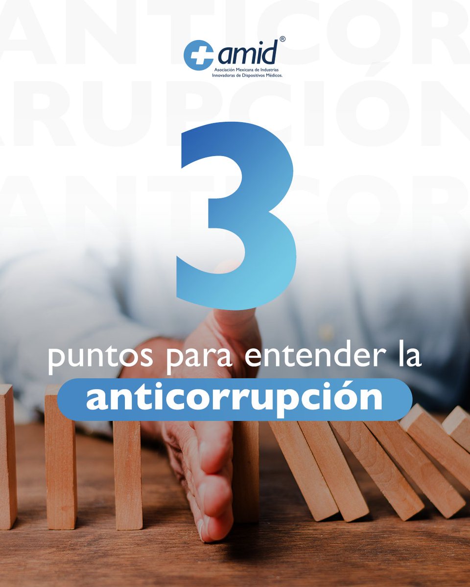 amidmx's tweet photo. Fortalecer la integridad en el sector salud requiere acciones concretas: procesos claros, mecanismos de control y una cultura ética sólida.
La anticorrupción genera confianza, impulsa entornos responsables y contribuye a que más pacientes accedan a tecnologías médicas de calidad. https://t.co/l9DAmBMn4n