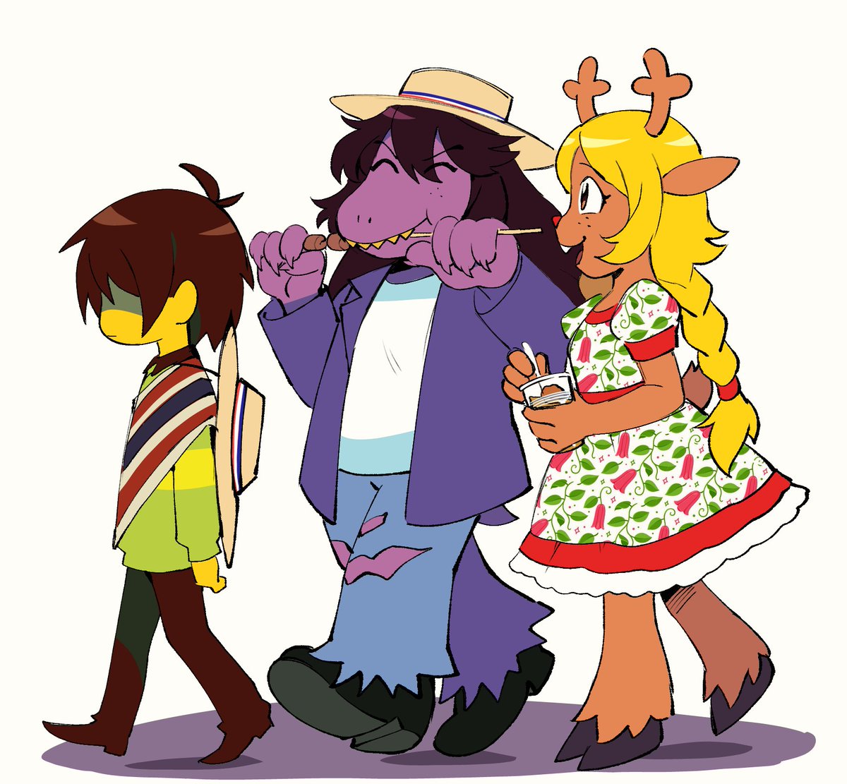 Drawloverlala's tweet photo. Deltarune - festival del capitulo 5 pero como fiestas Patrias Chilenas 🇨🇱

#DELTARUNE https://t.co/0JidAcBsA7