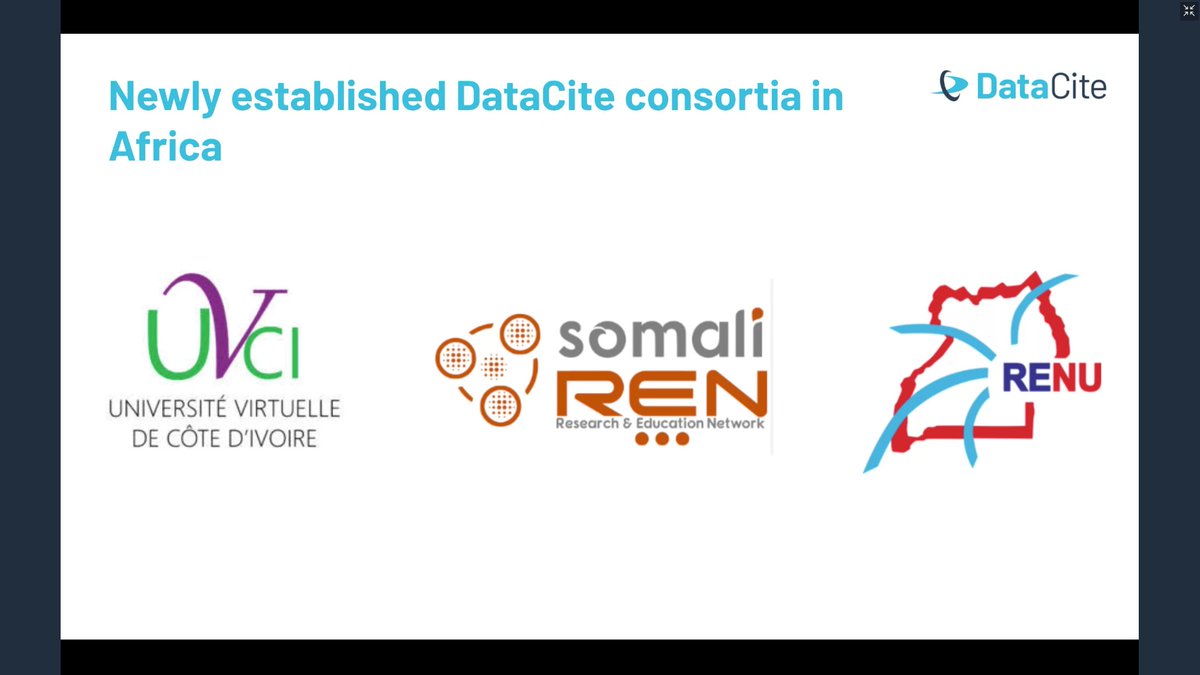 SomaliREN's tweet photo. We successfully hosted a webinar introducing the SomaliREN–DataCite Consortium and its benefits for Somali universities and research organisations.

The session featured insights from DataCite and SomaliREN, alongside a live demonstration of SORER and its DOI and ORCID capabilities.

#SomaliREN #DataCite #OpenScience