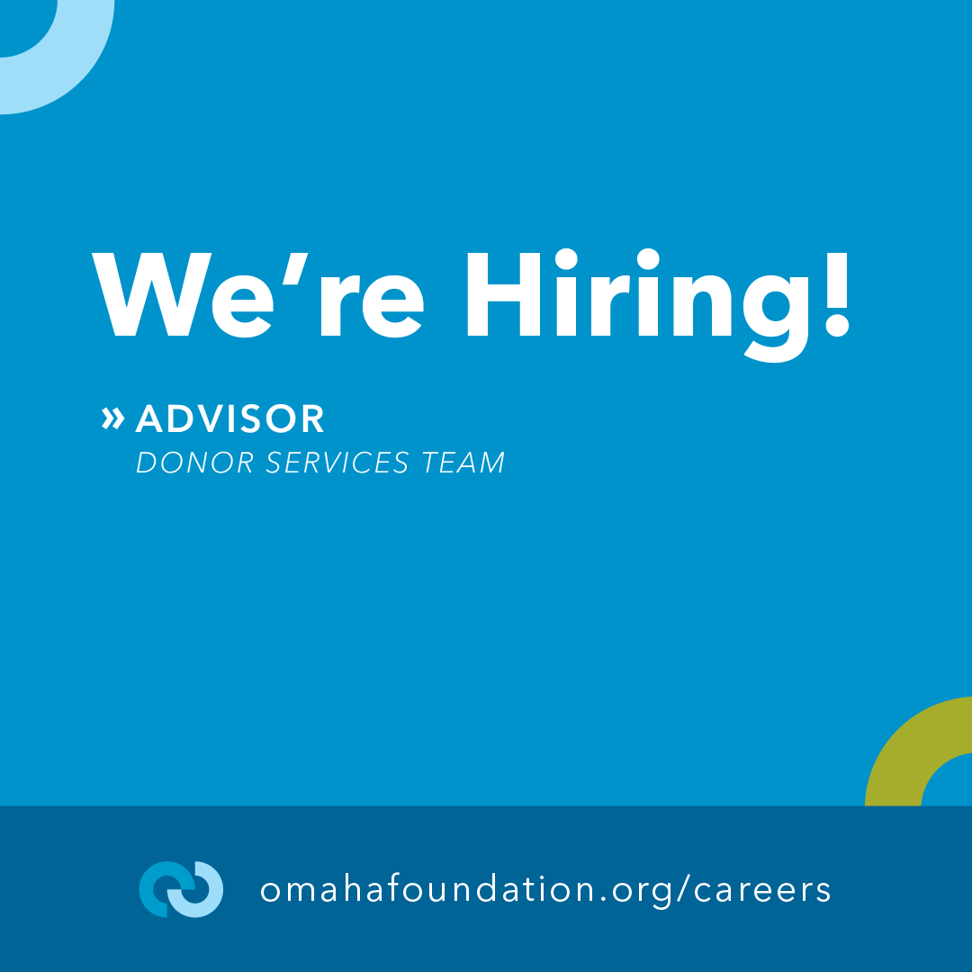 omahafoundation's tweet photo. We're hiring! This role works with donors, helping them achieve their charitable goals through personalized guidance. If you enjoy serving clients and helping people make a difference, we'd love to hear from you.  https://t.co/tlOLjK6GgV
#OmahaJobs #NonprofitCareers https://t.co/Fp8bJp5pLM