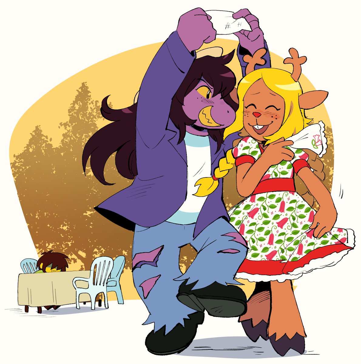 Drawloverlala's tweet photo. Deltarune - festival del capitulo 5 pero como fiestas Patrias Chilenas 🇨🇱

#DELTARUNE https://t.co/0JidAcBsA7