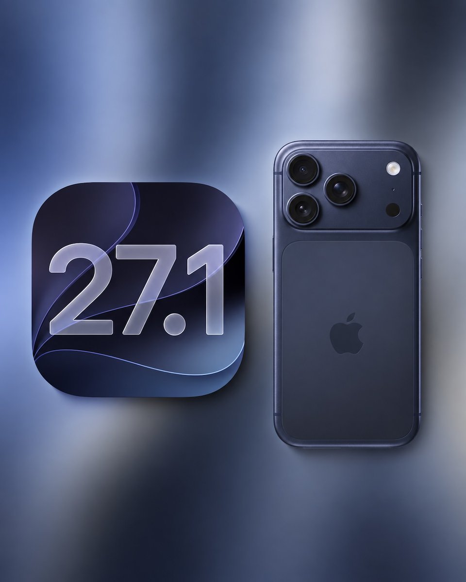 iOS 27.1 article header image from MacRumors tweet