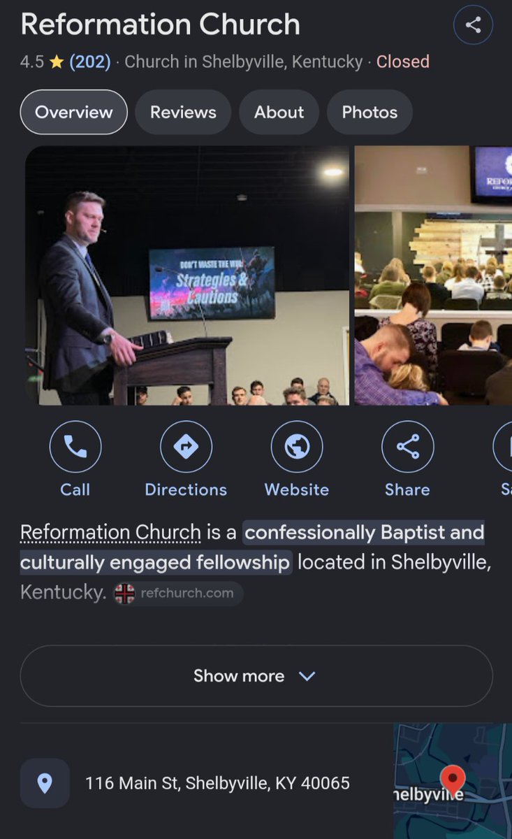 TASBonRH's tweet photo. @buhpeduhbeppa Round 2

His name is Tanner Catwright, pastor in Kentucky Shelbyville of reformed church, and a racist

That post of a few brown skinned college students enjoying their game, and celebrating and he is exposed. They also have bot reviews on Google. 

Check his tweets, he's racist https://t.co/Ykuok794Q3