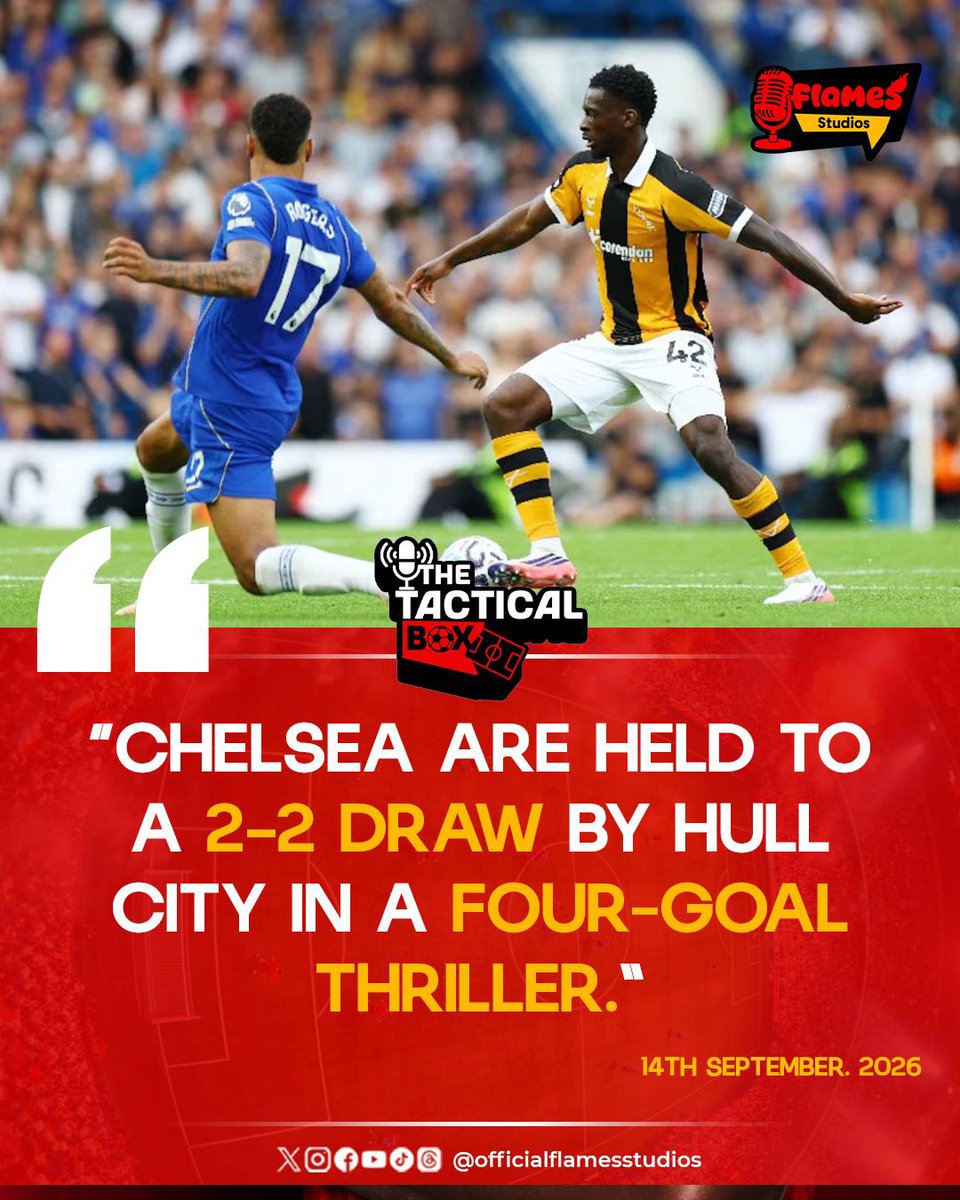 flamesstudios's tweet photo. Manchester City 1–0 Manchester United
Man City 1–0 Man United — Haaland wins it for 10-man City amid VAR controversy.
Pro Ref admits an “error of judgement” on the goal.
Chelsea 2–2 Hull City.
Brighton 5–0 Coventry — Dunk scores a stunner.

#flamesstudio #PremierLeague https://t.co/qZiyyaNtg5