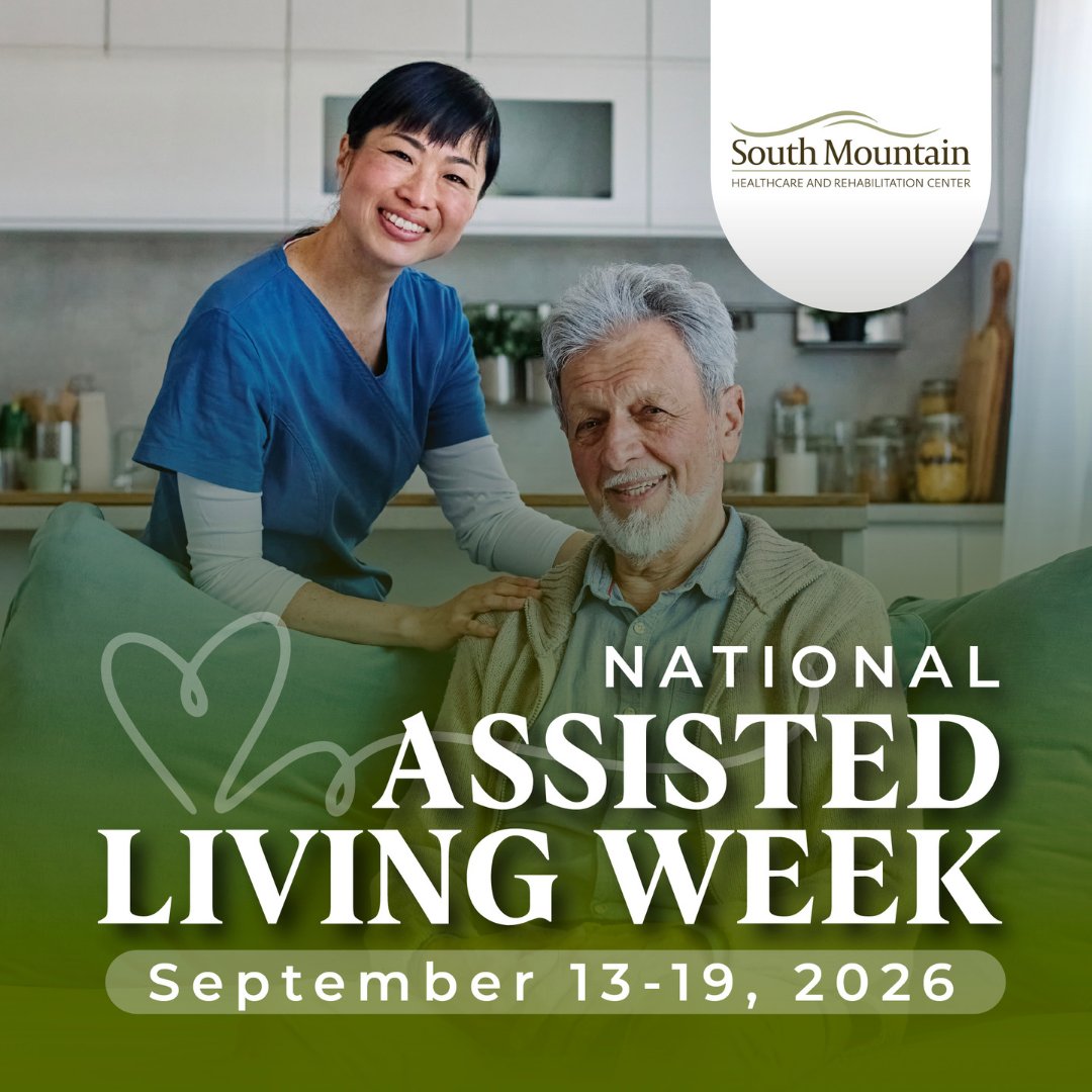 SouthMountNJ's tweet photo. #NationalAssistedLivingWeek celebrates the support, personalized care, and independence assisted living communities provide to older adults. 💙 We also recognize the dedicated professionals who help make each day safer, more comfortable, and fulfilling. https://t.co/BRnzi0w7sb