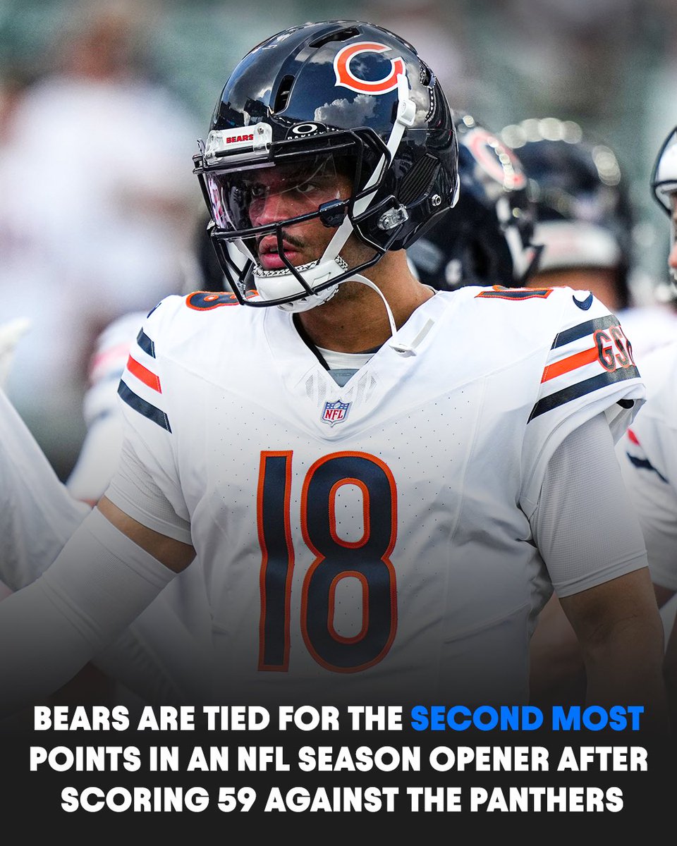 NFLonPrime's tweet photo. The Bears offense hit another level in week 1 🐻 https://t.co/nSDl8CJdA9