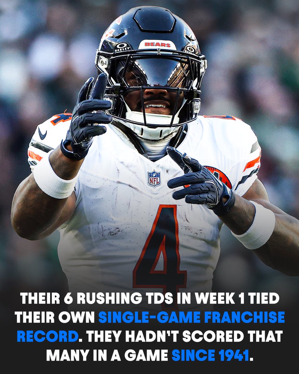 NFLonPrime's tweet photo. The Bears offense hit another level in week 1 🐻 https://t.co/nSDl8CJdA9