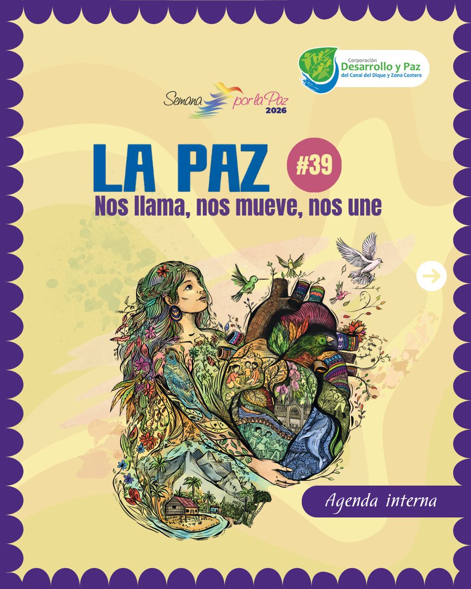 pdpdiqueco's tweet photo. Durante este mes por la Paz nos preparamos para vivir diferentes espacios de encuentro, reflexión y participación que nos recuerdan que construir paz es una tarea de todos y todas. https://t.co/YSyeyEnCYh