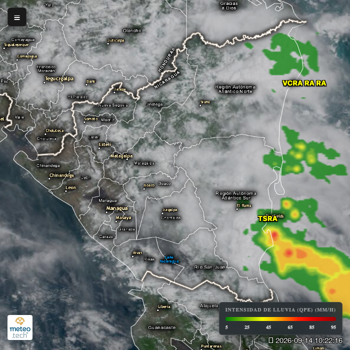 climaya's tweet photo. 🇳🇮 Lluvias ligeras a moderadas y tormentas eléctricas se esperan en casi todas las regiones (Atlántico Norte/Sur, Centro, Norte). Temperaturas altas con riesgo de ráfagas fuertes (>50 kph) por la tarde.

Atiende los avisos oficiales. Mapas de tiempo real en nuestra web. #ClimaNI https://t.co/azXRbWrKYN