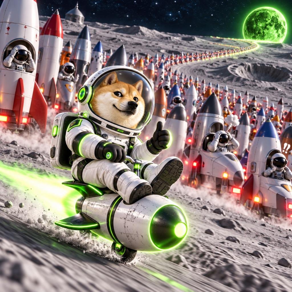 dogenautrh's tweet photo. The crowd is finally heading to the moon.

Small problem.

$DOGENAUT left before the traffic started.

CA: 0xe8972048f74c4911682fe8b4d11a9bb1d0c3b252 https://t.co/dzRvmJeN3E