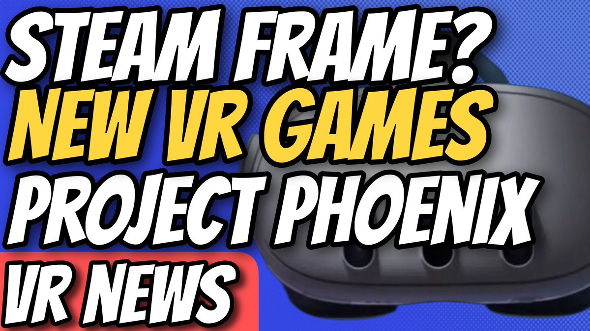 RuffTalkVR's tweet photo. New episode! 🎙️ We are back talking all the latest VR news! Do we see the launch of Steam Frame today? We also talk the latest leaks on Meta’s next headset, new VR games, updates, and more! Podcast link 👇

Video: https://t.co/eoBKV7AewG

Audio: https://t.co/WZg4EgBZUx https://t.co/oejGgU8Tmd