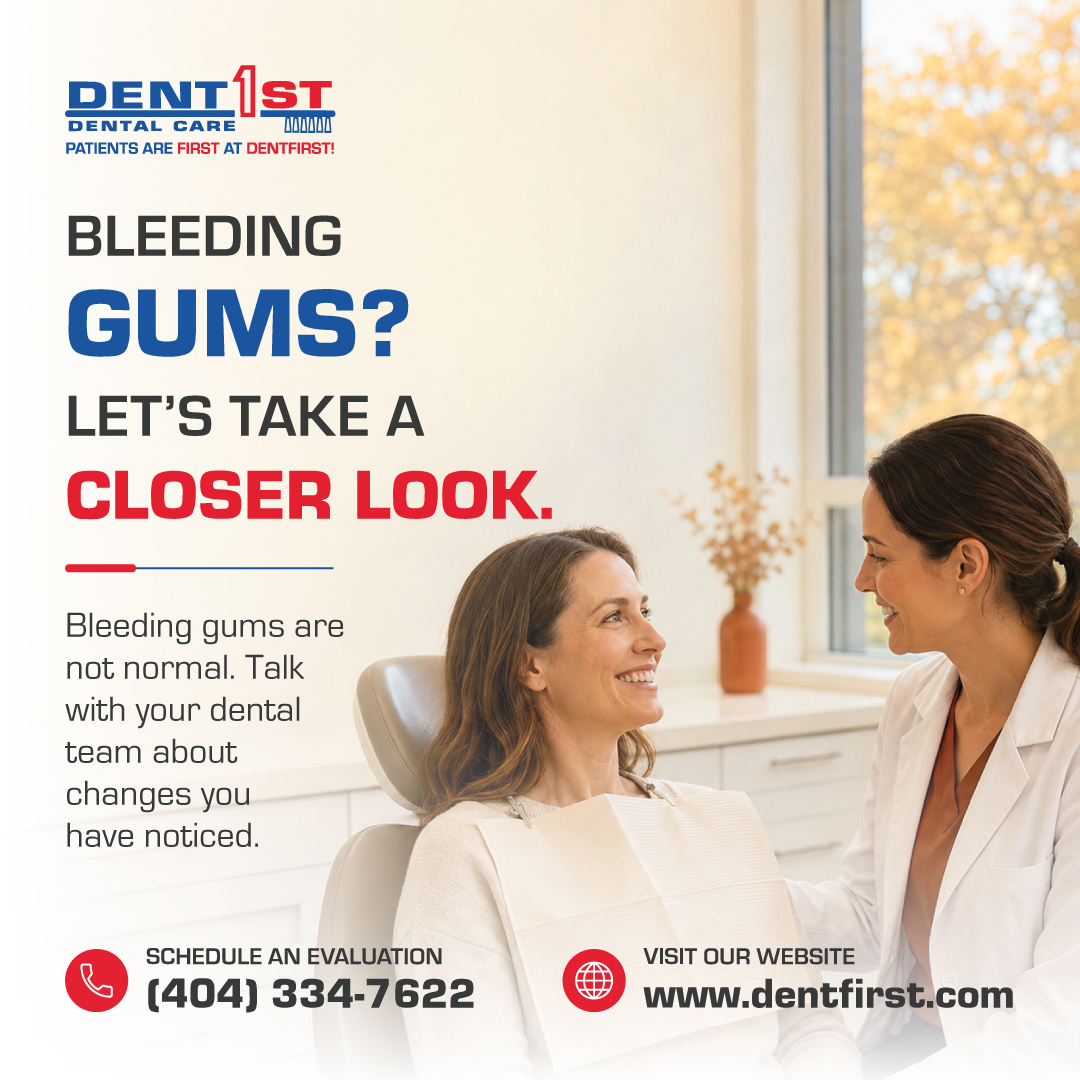 DentFirst's tweet photo. Bleeding, tender, red or swollen gums are worth discussing with your dental team.  Schedule an evaluation with DentFirst. #GumHealth #DentFirst https://t.co/CmGcn2VyBY