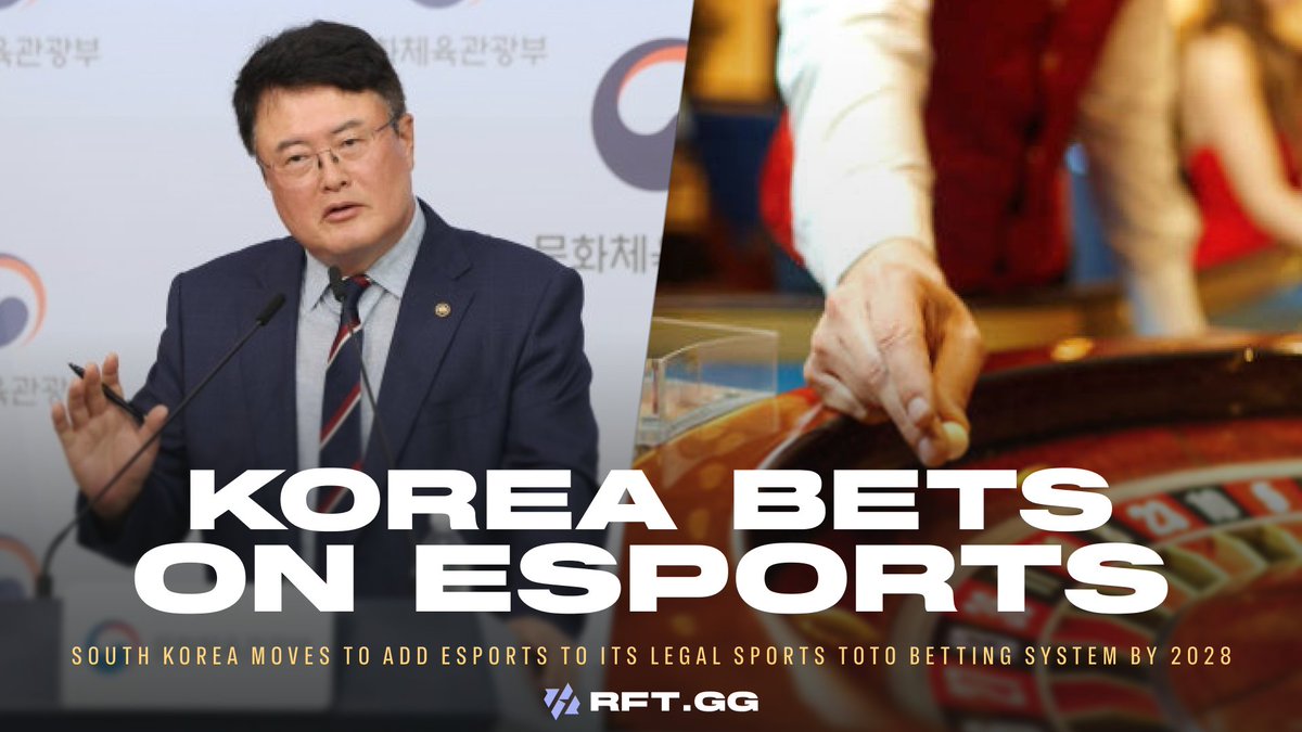 RFTGGlol's tweet photo. South Korea 🇰🇷 plans to open legal sports betting to esports by 2028

The government wants to overhaul the legal sports betting system as the illegal market reached ₩21.7 trillion (~$16 billion) in 2025

Read the full breakdown 👇 https://t.co/oRZel6fqRs