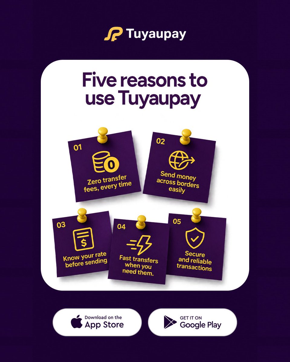 tuyaupay's tweet photo. Sometimes, the easiest money decisions are the ones you donโt overthink.
Make your next transfer with Tuyaupay and keep things simple.
Download Tuyaupay now and get started.
#SendMoney #MoneyTransfer #CrossBorderPayments #Tuyaupay #SendMoneyHome #Fintech https://t.co/ZK0GbF91E3