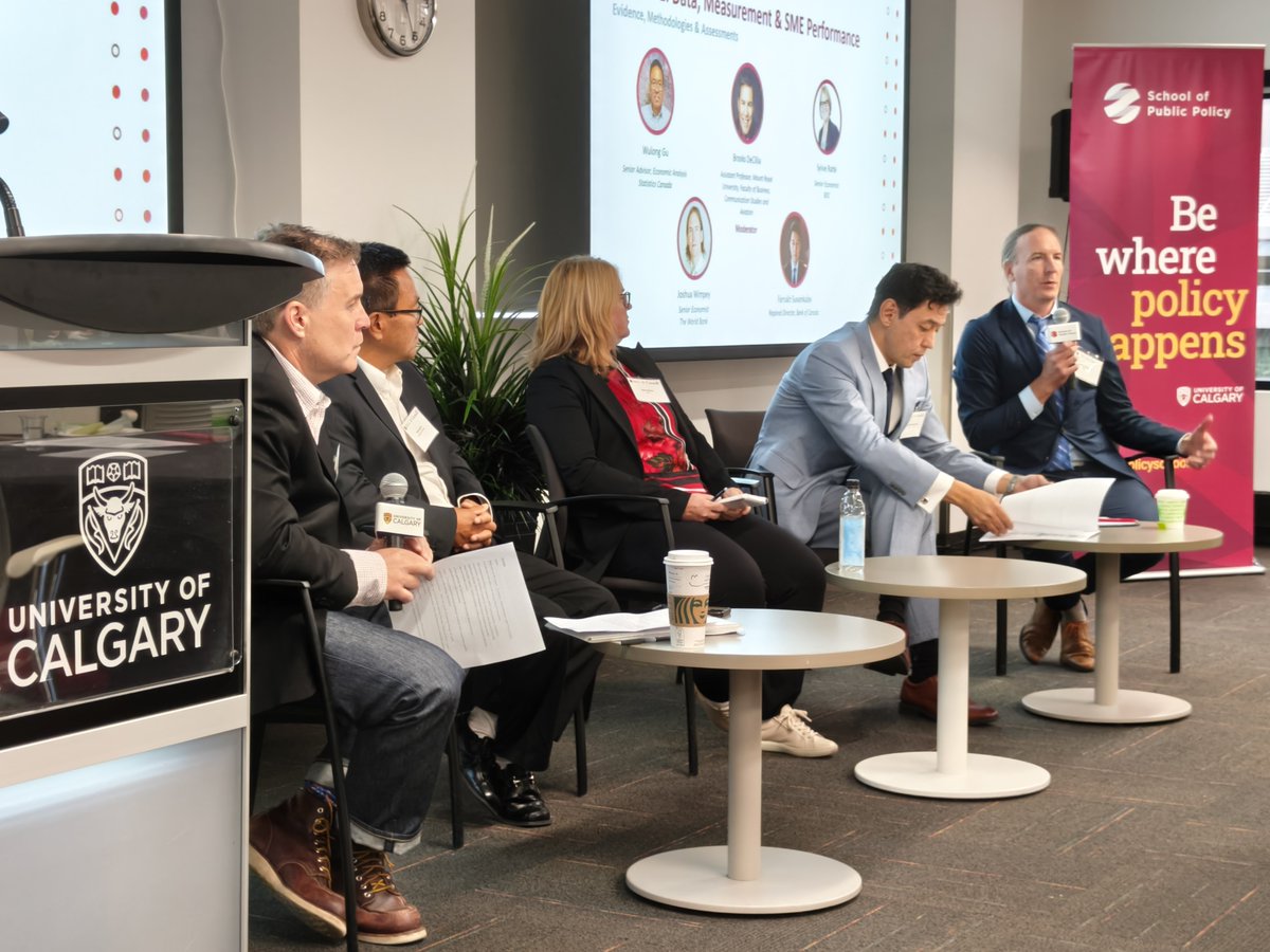 ERodDev's tweet photo. Need for better data--abd new approaches to collect these data--to support #SME as new forms of enterprises are emerging not always formal or physical, discusses a panel on #SME perform by experts @UCalgary #APEC #SME symposium 2026 https://t.co/k6Xryu2YE8