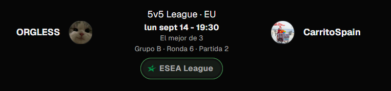 _deichal_'s tweet photo. 📺🇪🇸TARDE DE CS PATRIO🇪🇸📺
Hoy tenéis todos cita en el canal para apoyar a @CarritoSpain en su paso por los playoffs de Main. Hoy hay partido contra mix volador y los chavales solo tienen que ganar 3 partidos para colarse a Advanced.
⏰19:30
@CarritoSpain 🆚 #ORGLESS
🏆 ESEA MAIN SEASON 58 PO
🟣.tv/deichal